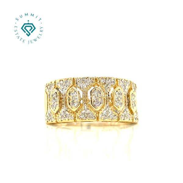 Estate 18K Yellow Gold Lady's Diamond Ring